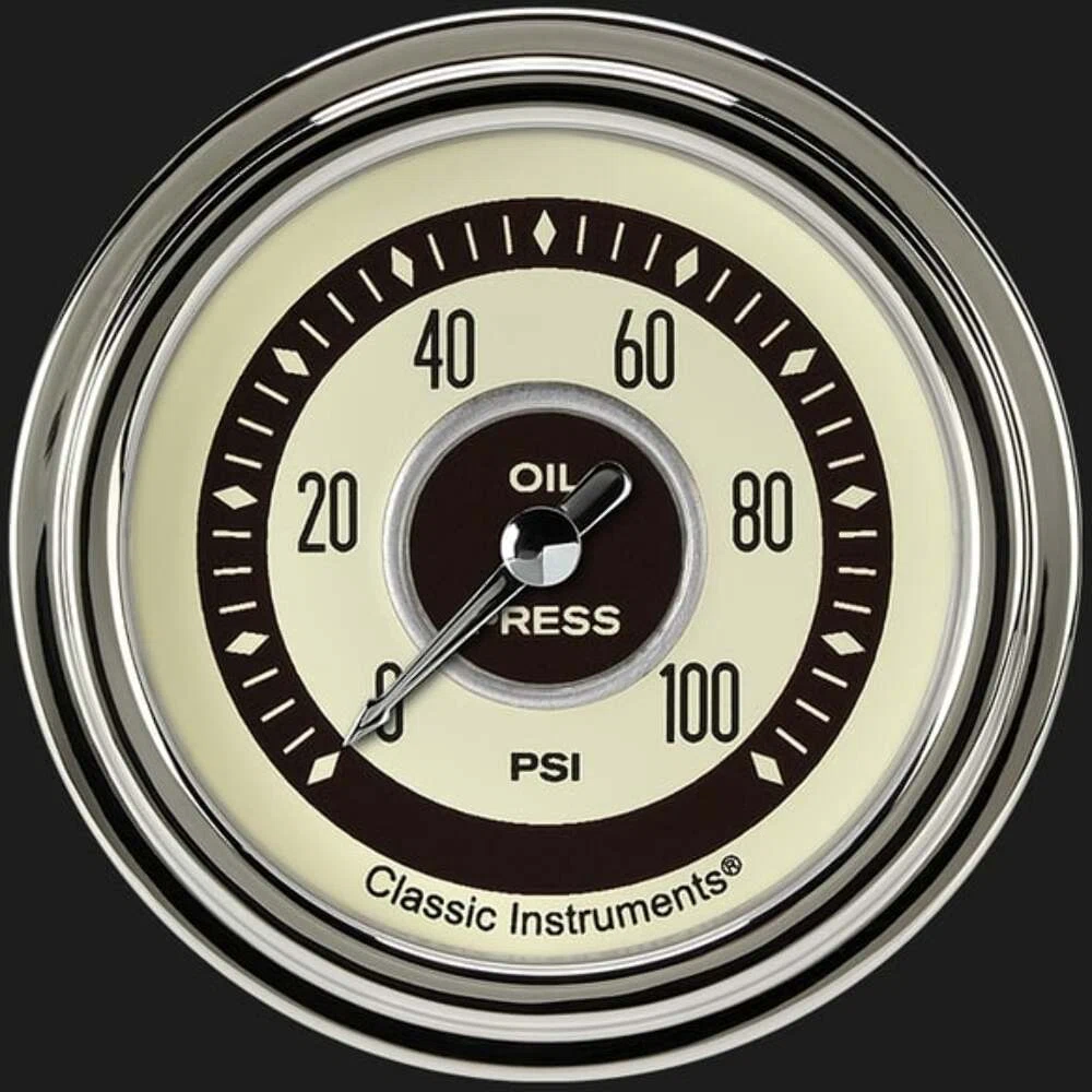 Nostalgia VT 2 5_8_ Oil Pressure Gauge NT381SLC